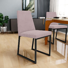 Cadeira Para Sala De Jantar Base Aço Industrial Preto Dafne L