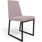 Cadeira Para Sala De Jantar Base Aço Industrial Preto Dafne L