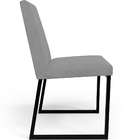 Cadeira Para Sala De Jantar Base Aço Industrial Preto Dafne L