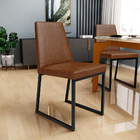 Cadeira Para Sala De Jantar Base Aço Industrial Preto Dafne L