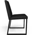 Cadeira Para Sala De Jantar Base Aço Industrial Preto Dafne L