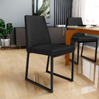 Cadeira Para Sala De Jantar Base Aço Industrial Preto Dafne L