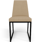 Cadeira Para Sala De Jantar Base Aço Industrial Preto Dafne L