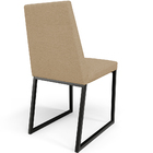 Cadeira Para Sala De Jantar Base Aço Industrial Preto Dafne L