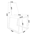 Cadeira Para Sala De Jantar Base Aço Industrial Preto Dafne L