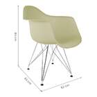 Cadeira Para Sala De Jantar Base Cromada Arm-empório  - Fendi