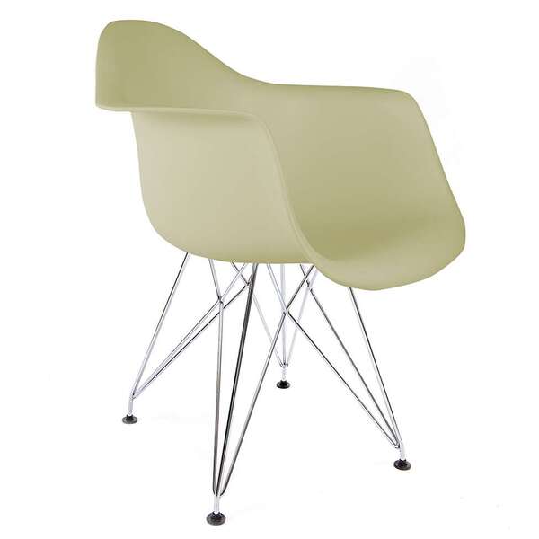 Cadeira Para Sala De Jantar Base Cromada Arm-empório - Fendi