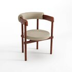 Cadeira Para Sala De Jantar Cavalet Castanho/bege 44b