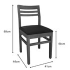 Cadeira Para Sala De Jantar Com Assento Estofado Madeira Maci