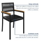 Cadeira Para Sala De Jantar Com Braço Barcelona Preto