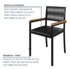 Cadeira Para Sala De Jantar Com Braço Barcelona Preto