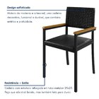 Cadeira Para Sala De Jantar Com Braço Madri Preto