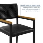 Cadeira Para Sala De Jantar Com Braço Madri Preto