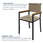 Cadeira Para Sala De Jantar Com Braço Madri Preto/pérola