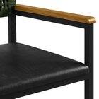 Cadeira Para Sala De Jantar Com Braço Madri Preto/verde