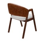 Cadeira Para Sala De Jantar Com Braços Liz Bege/marrom