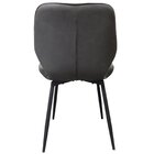 Cadeira Para Sala De Jantar Couro Ecológico Bergen Grafite