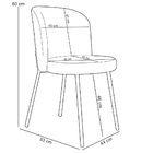 Cadeira Para Sala De Jantar Cozinha Estofada Gavi Arena L02 C