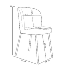 Cadeira Para Sala De Jantar Cozinha Estofada Gavi L02 Couríss