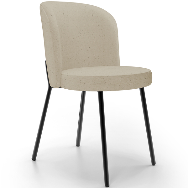 Cadeira Para Sala De Jantar Cozinha Estofada Gavi L02 Linho B