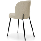 Cadeira Para Sala De Jantar Cozinha Estofada Gavi L02 Linho B