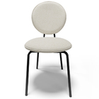 Cadeira Para Sala De Jantar Cozinha Évora L02 Linho Champagne