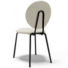 Cadeira Para Sala De Jantar Cozinha Évora L02 Linho Champagne