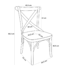Cadeira Para Sala De Jantar E Estar Living Ávila L02 Madeira