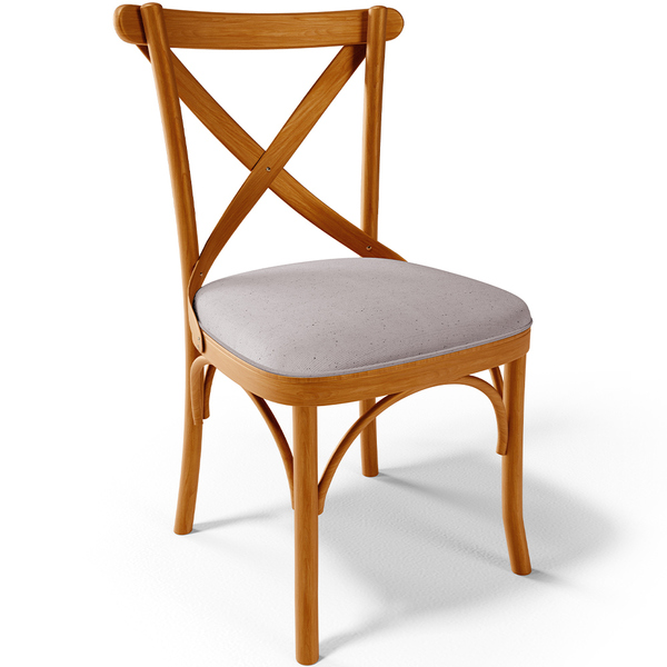 Cadeira Para Sala De Jantar E Estar Living Estofada Ávila L02