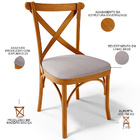 Cadeira Para Sala De Jantar E Estar Living Estofada Ávila L02