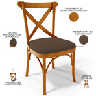 Cadeira Para Sala De Jantar E Estar Living Estofada Ávila L02