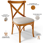 Cadeira Para Sala De Jantar E Estar Living Estofada Ávila L02