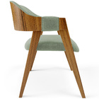 Cadeira Para Sala De Jantar E Estar Living Estofada Suran L02