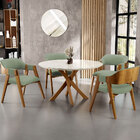 Cadeira Para Sala De Jantar E Estar Living Estofada Suran L02