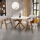 Cadeira Para Sala De Jantar E Estar Living Estofada Suran L02