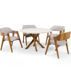 Cadeira Para Sala De Jantar E Estar Living Estofada Suran L02