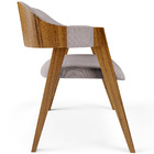 Cadeira Para Sala De Jantar E Estar Living Estofada Suran L02