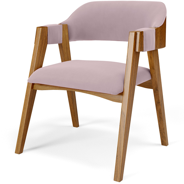 Cadeira Para Sala De Jantar E Estar Living Estofada Suran L02