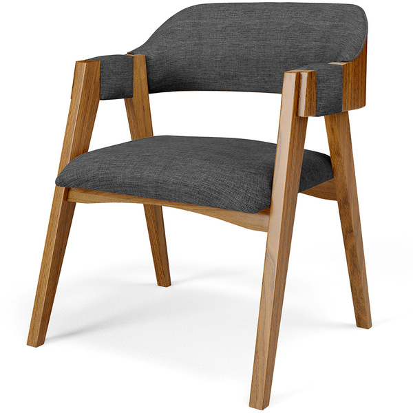 Cadeira Para Sala De Jantar E Estar Living Estofada Suran L02