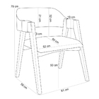 Cadeira Para Sala De Jantar E Estar Living Estofada Suran L02