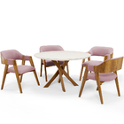 Cadeira Para Sala De Jantar E Estar Living Estofada Suran L02