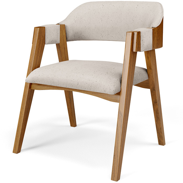 Cadeira Para Sala De Jantar E Estar Living Estofada Suran L02