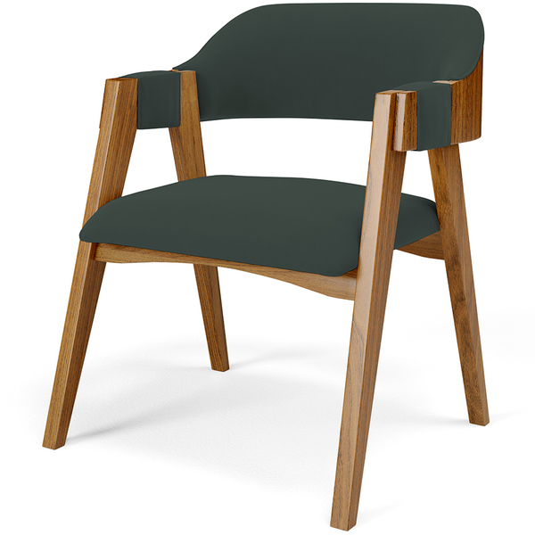 Cadeira Para Sala De Jantar E Estar Living Estofada Suran L02