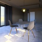 Cadeira Para Sala De Jantar Eames Eiffel Dkr Cinza