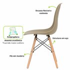 Cadeira Para Sala De Jantar Eames Eiffel Dkr Fendi