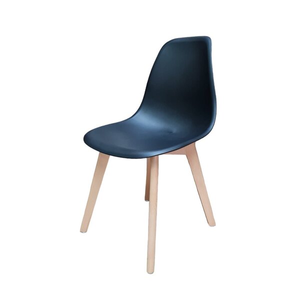 Cadeira Para Sala De Jantar Eames Pp Wood Preto