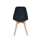 Cadeira Para Sala De Jantar Eames Pp Wood Preto