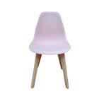 Cadeira Para Sala De Jantar Eames Pp Wood Rosa