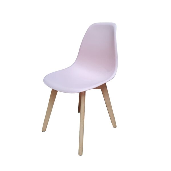 Cadeira Para Sala De Jantar Eames Pp Wood Rosa