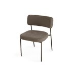 Cadeira Para Sala De Jantar Em Aço Slim Gruta/marrom